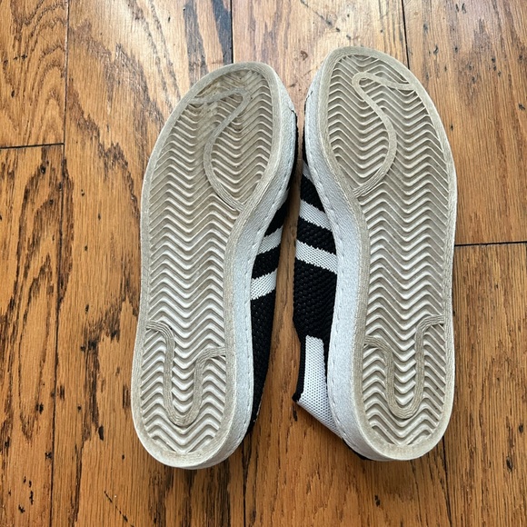 Adidas AQ2881 Superstar 80s Primeknit Size 7.5 US Black & White - Picture 4 of 7